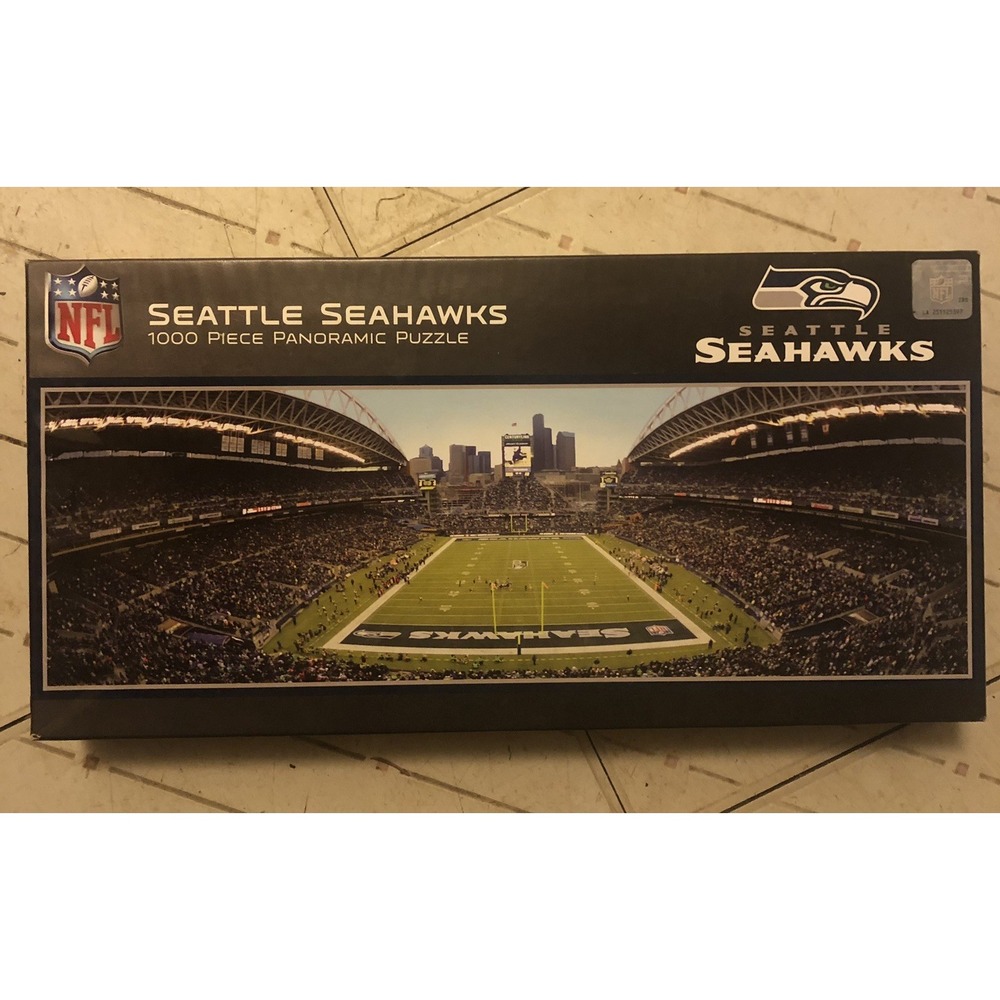 Seattle Seahawks NFL 1000 Pc Panoramic Jigsaw Puzzle 39"x13" Masterpieces